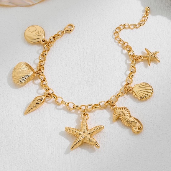 New! “See You Sea” Gold Bracelet (1025) NWOT - Picture 2 of 3